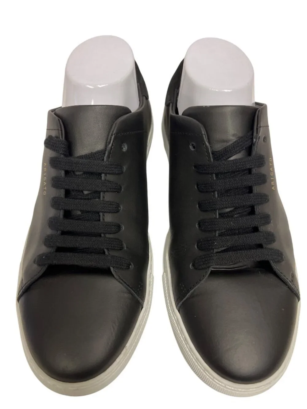Axel Arigato Black Leather Low Top Sneakers Men's EU 40 US 7.5 Casual Shoes